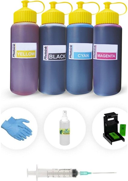 Deskjet 9300 500ml Plus Kartuş Dolum Seti 4 Renk
