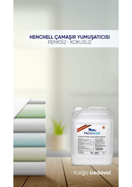 Çamaşır Yumuşatıcısı-Renksiz Kokusuz 5 lt - 100 Yıkama