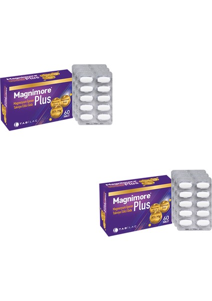 Magnimore Plus 60 Tablet x 2 Adet