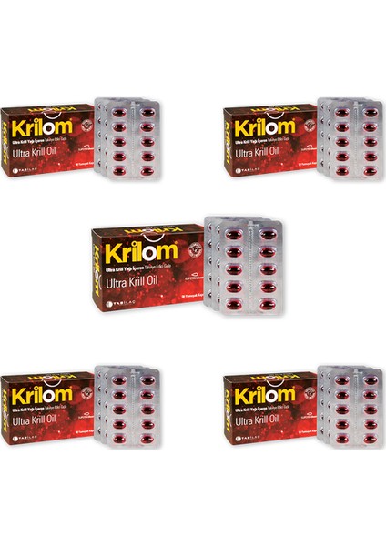 Tab İlaç Krilom Ultra Krill Oil 30 Kapsül x 5 Adet