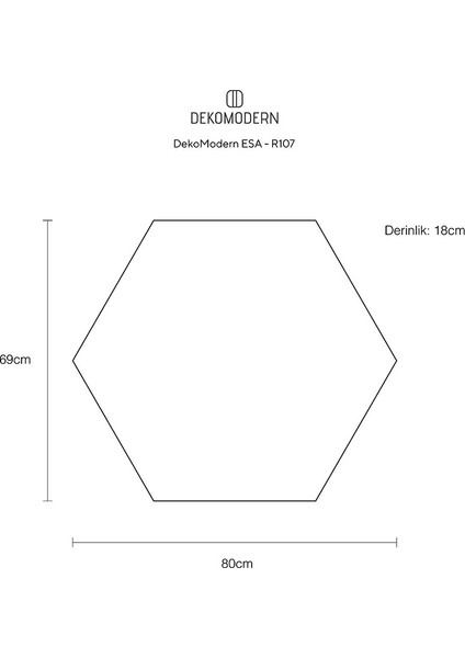 Dekomodern Esa Siete Duvar Rafı