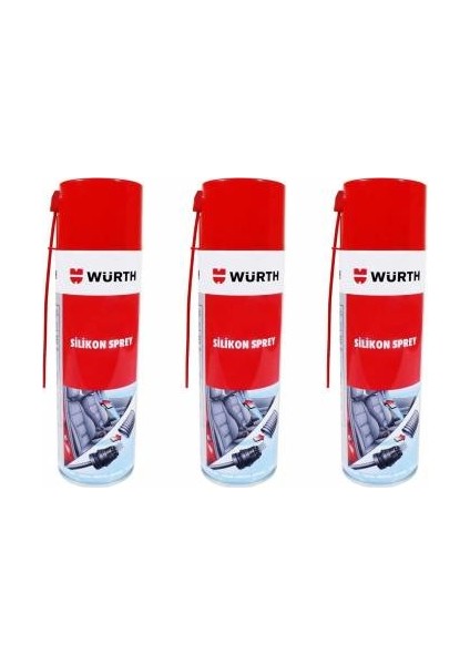 Silikon Sprey 500 ml 3'lü