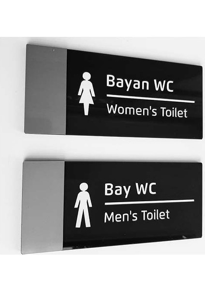 Gümüş Parlak Pleksi Wc Levhası