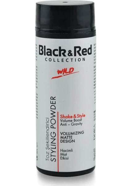 Black & Red Wıld Powder Toz Şekillendirici Matte 20 Gr.