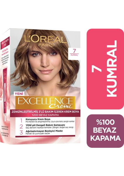 Loreal Paris Excellence Creme Saç Boyası 7 Kumral