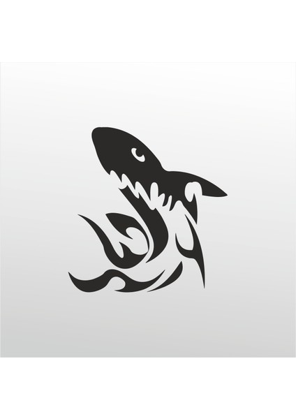 Folyo Sticker Köpek Balığı Desen