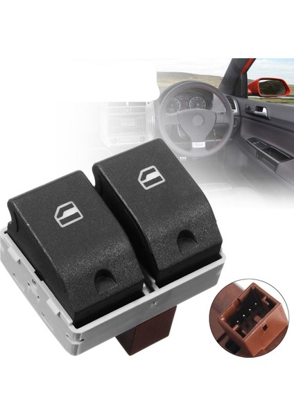 Volkswagen Polo Çiftli Cam Cüğmesi 2001--2009