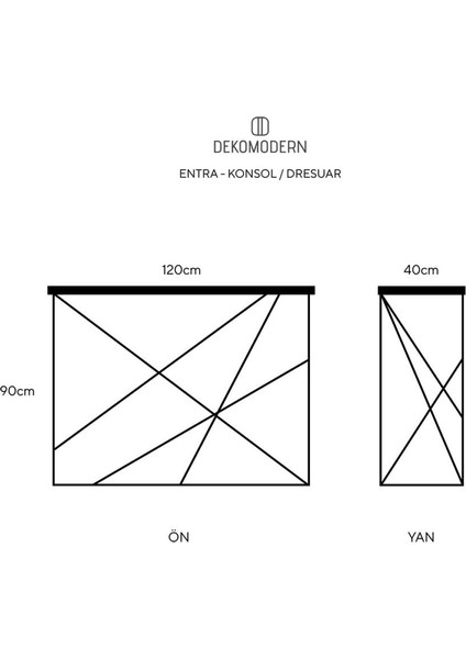 Dekomodern Entra Konsol/Dresuar