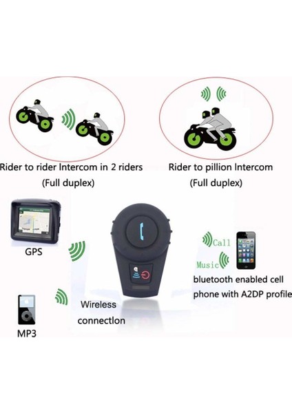 Fdc-Vb Bluetooth Interkom Motosiklet Kask Kulaklığı