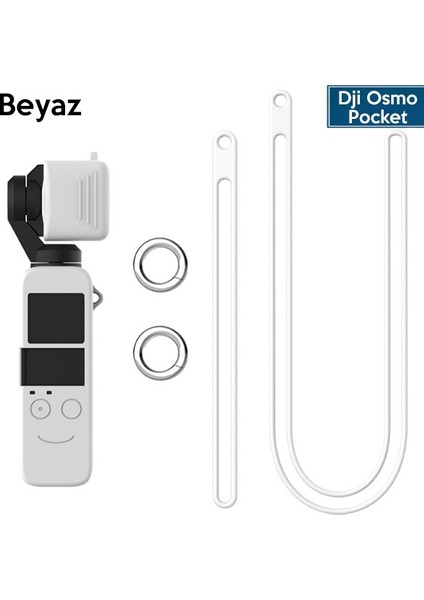 Dji Osmo Pocket Koruyucu Silikon Kılıf+El ve Boyun Strap Askısı AL-32288