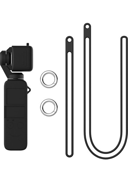 Dji Osmo Pocket Koruyucu Silikon Kılıf+El ve Boyun Strap Askısı AL-32288