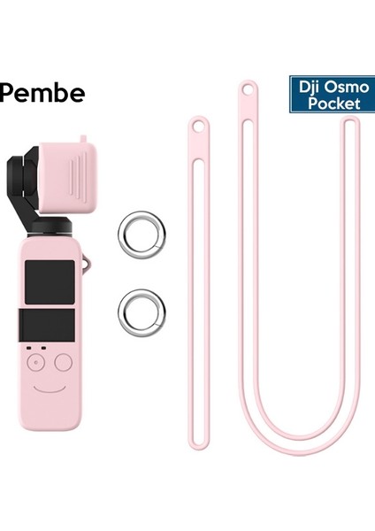 Dji Osmo Pocket Koruyucu Silikon Kılıf+El ve Boyun Strap Askısı AL-32288