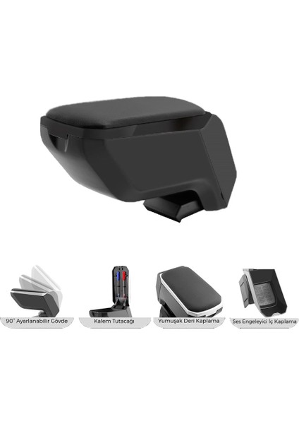 Fiat Punto Evo 2012 Model Kol Dayama Kolçak Delme Yok Premium Plus Siyah fiyatları