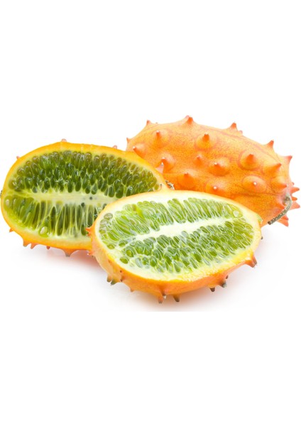 Ithal Nadir Tropikal Kiwano Tohumu Ekim Seti Kivano Meyvesi Tohumu 5 Tohum Boynuzlu Kavun Saksı Toprak Kombin