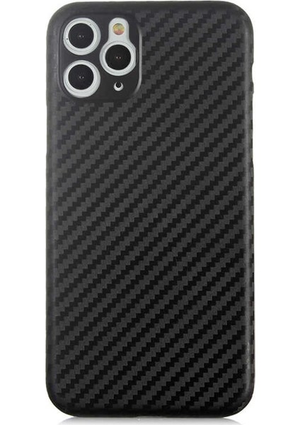 iPhone 11 Pro 5.8 Kamera Korumalı Ultra İnce Karbon PP Kılıf