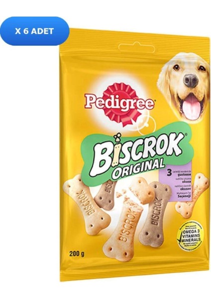 Biscrok Multi Mix Köpek Ödül Bisküvisi 200 gr (6 Adet)