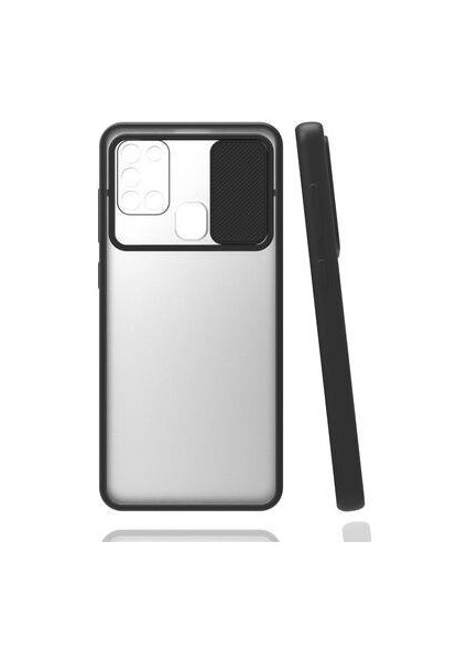 Galaxy A21S Kılıf Kamera Korumalı Mat Yüzey Lensi Kapak