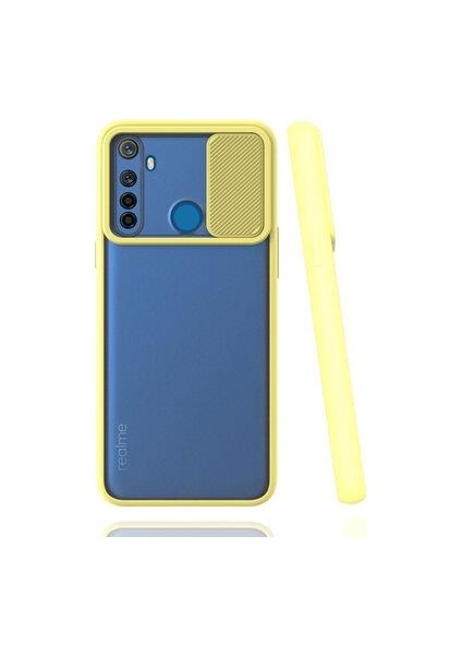 Realme 6İ Kılıf Kamera Korumalı Mat Yüzey Lensi Kapak