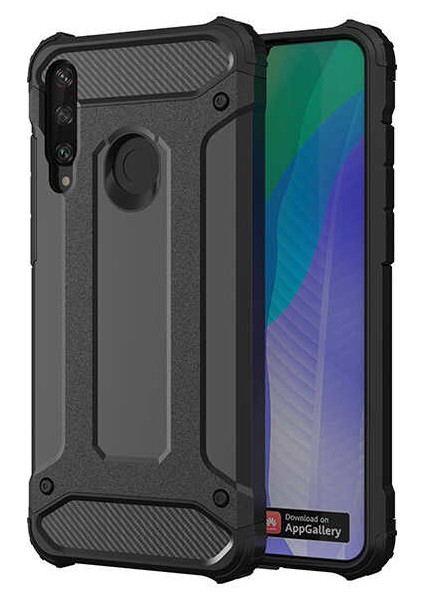 Huawei Y6P Kılıf Armor Hybrid Zırh Ultra Koruma