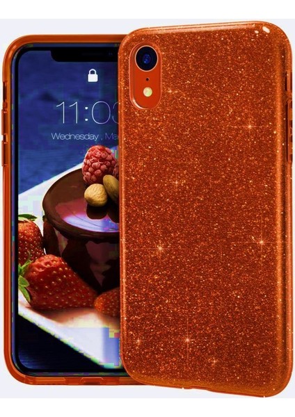 Apple iPhone XS 5.8 Kılıf ​​​Zore Eni Parıldayan Taşlı Kılıf