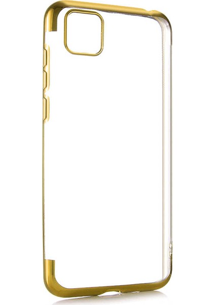 Huawei Y5P Kılıf Kamera Çıkıntılı Köşeleri Renkli Şeffaf Silikon