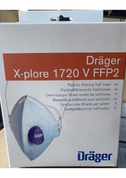 X-Plore 1720 V Ffp2 Ventilli Toz Maskesi 3951084 (10 Adet) fiyatları