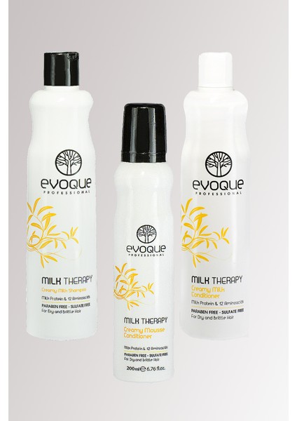 Sülfatsız Şampuan 400 ml + Saç Kremi 400 ml + Bakım Köpüğü 200ML