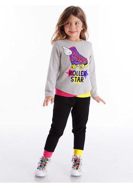 Roller Star Kız Çocuk T-shirt Pantolon Takım