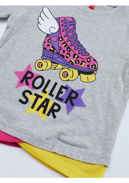 Roller Star Kız Çocuk T-shirt Pantolon Takım indirimleri