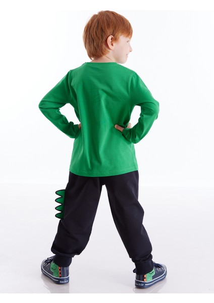 Tırtırlı Dino Erkek Çocuk Pantolon Takım