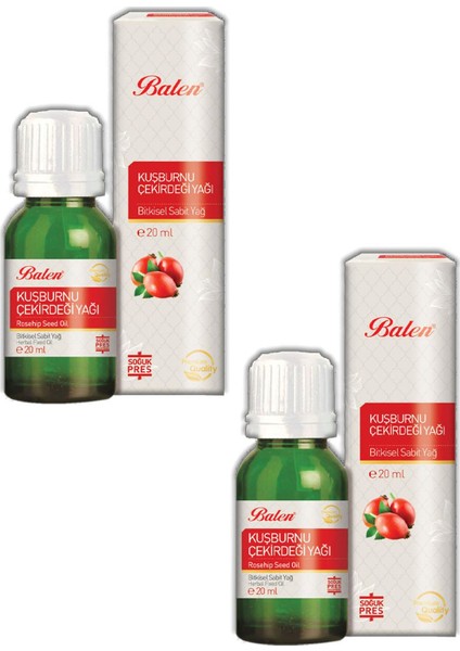 Kuşburnu Çekirdeği Yağı Doğal,katkısz Soğuk Pres 20 ml x 2