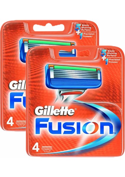 Fusion Yedek Tıraş Bıçağı 4'lü x 2 Adet