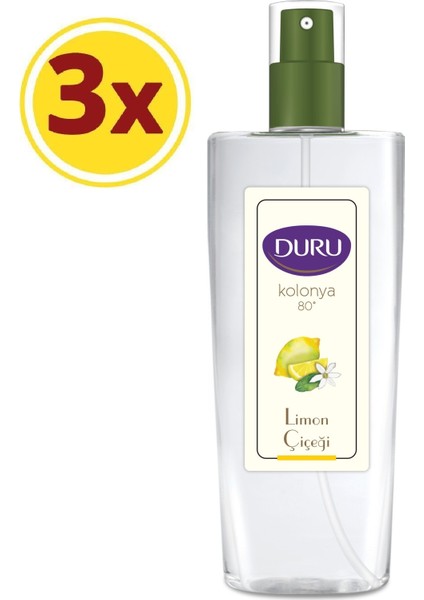 Limon Kolonyası Sprey 150 ml 3 Adet