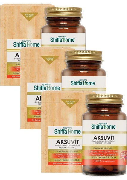 Shiffa Home 3 Adet Shiffa Home  Aksuvit 750 Mg 80 Tablet