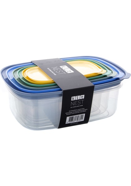 Nest Saklama Set Mavi 12 Parça