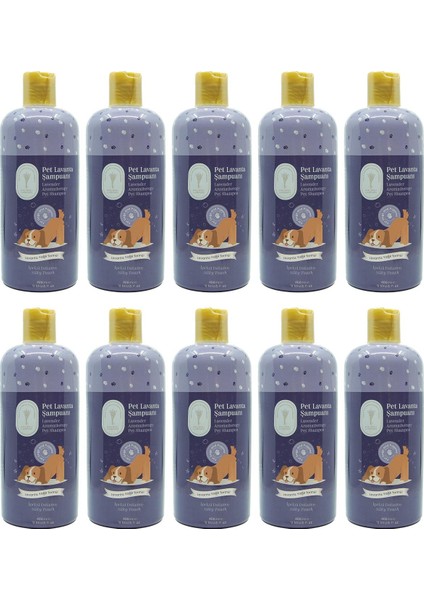 Gallipoli Lavender Lavanta Yağlı Pet Şampuanı 400 ml 10 Adet