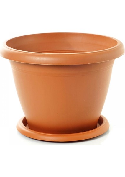 5 Saksı Çiçek Saksısı Yükseklik 16,5x14 cm Ölçülerinde