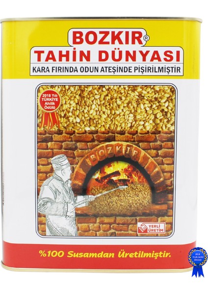 Bozkır Tahin Dünyası Kepekli Tahin 4600 gr Teneke