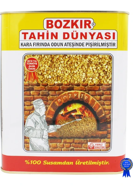 Bozkır Tahin Dünyası Kepekli Tahin 4600 gr Teneke