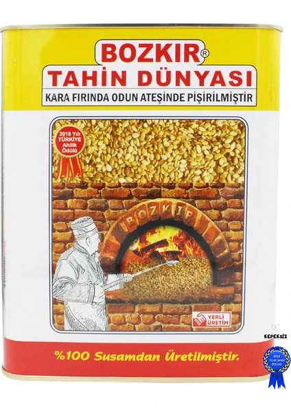 Bozkır Tahin Dünyası Kepeksiz Tahin 4600 gr Teneke