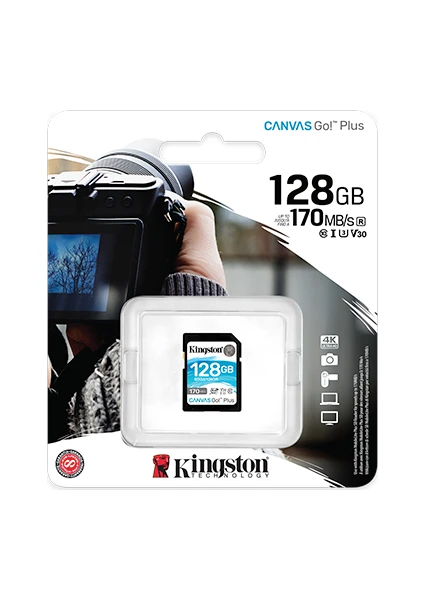 Canvas Go Plus 128GB Class 10 USH-I Hafıza Kartı SDG3/128GB