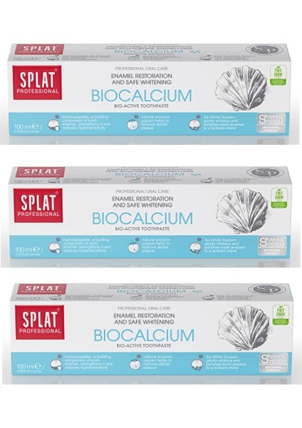 Bıocalcıum Diş Macunu 100 ml 3 Adet