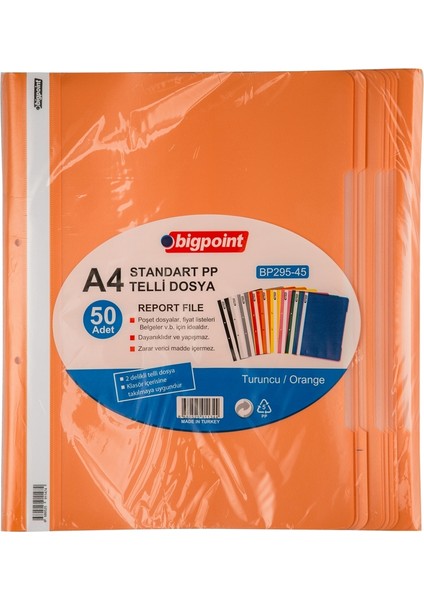Bp295-45 Pp Tellı Dosya Turuncu