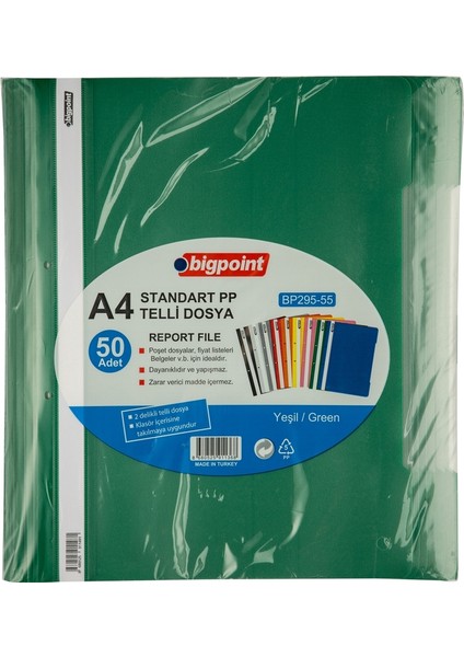 Bp295-55 Pp Tellı Dosya Yesıl