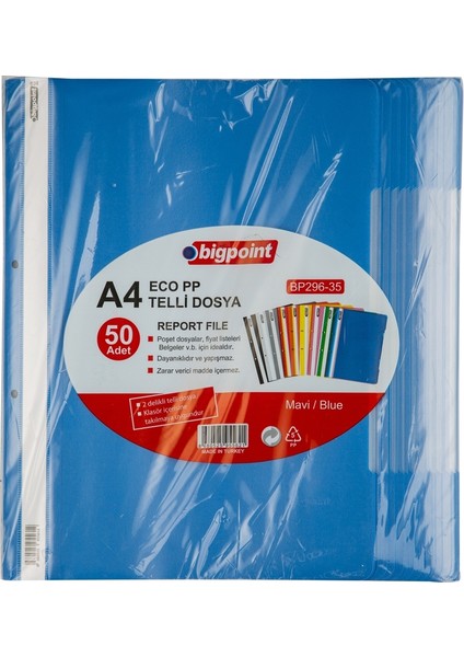 296 Telli Dosya Eço 50 Li Pk Mavi Bp29635 fiyatları