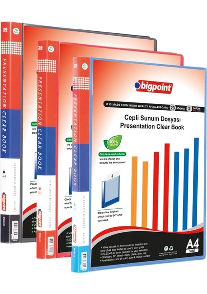 Bp209-95 Sunum Dosyası Ceplı 20 Lı Sıyah modelleri