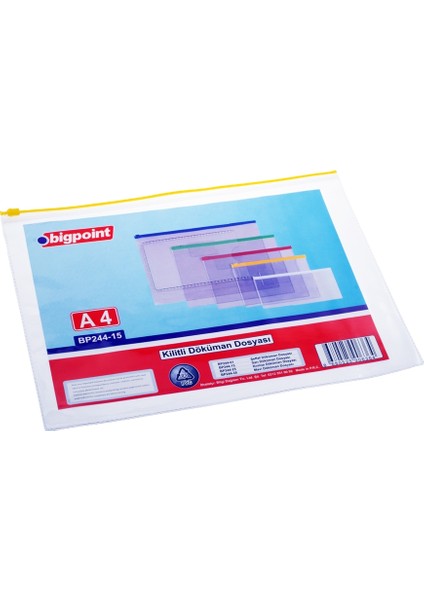 Bp244-15 Dokuman Dosyası A4 Pvc Sarı