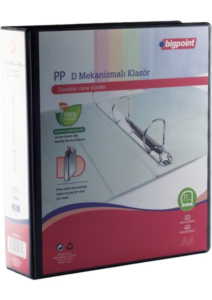 Bp287-95 4D Mekanızmalı Klasor 7Cm Sıyah