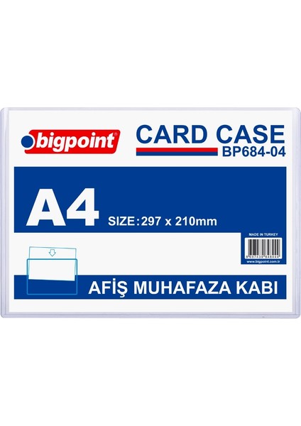 A4 Afiş Muhafaza Kabı