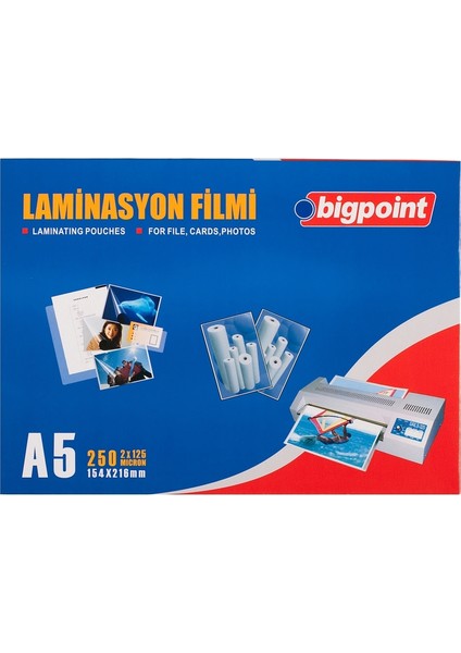 A5 Laminasyon Filmi 125 Micron Bp695
